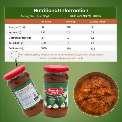 Mambalam Iyers Avakkai Pickle | Grocsy