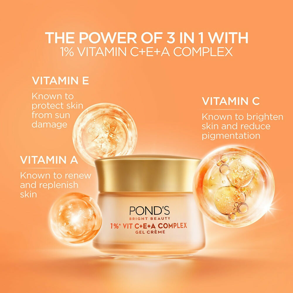 Ponds Bright Beauty 1% Vit C+E+A Gel Crème | Grocsy