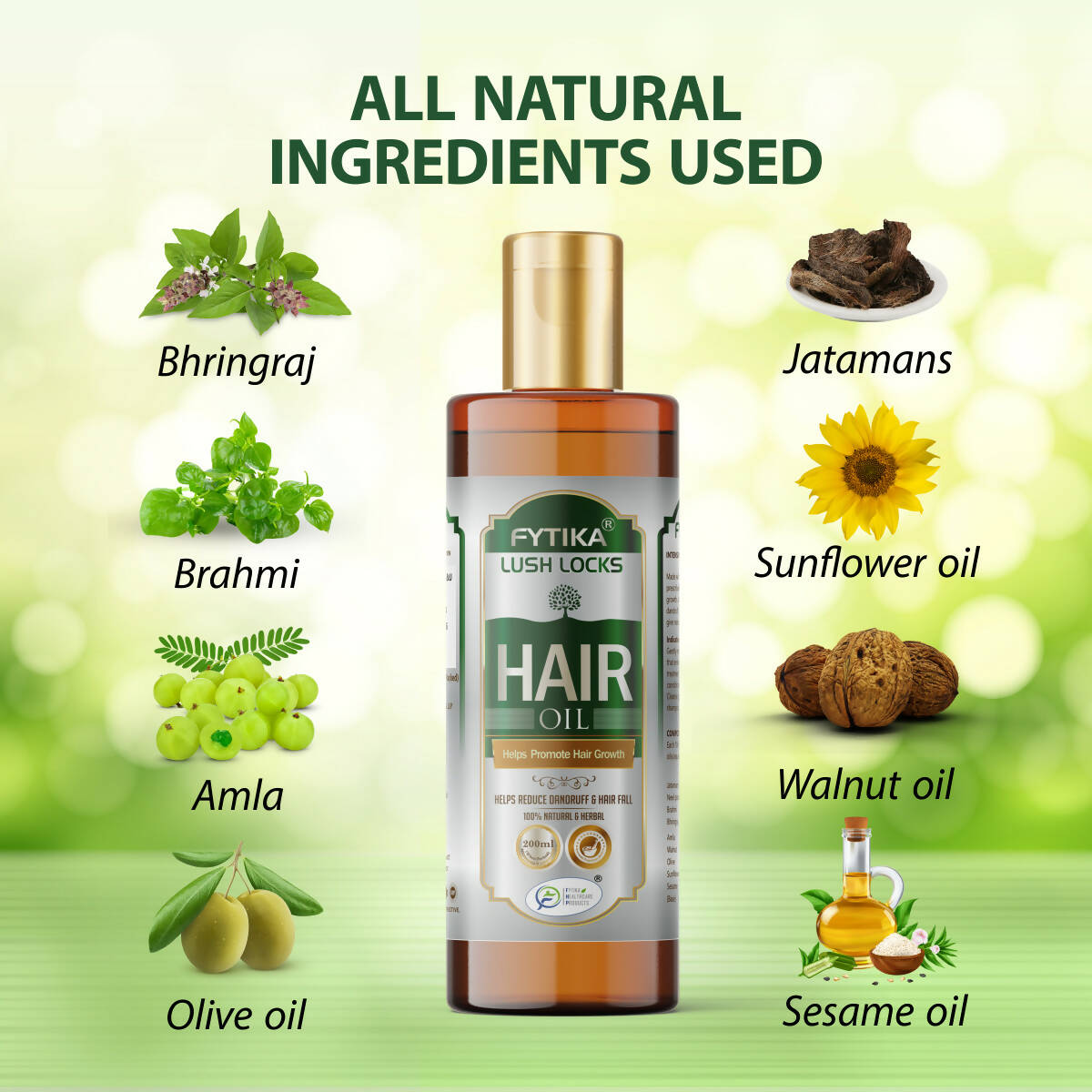 Fytika Lush Locks Hair Oil | Grocsy