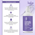 Bake 2% Kojic Acid Face Wash With Alpha Arbutin | Grocsy