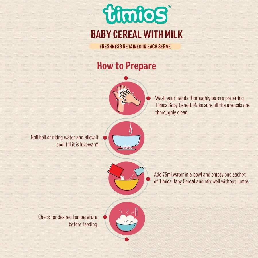 Timios Organic Rice Apple Baby Cereal | Grocsy