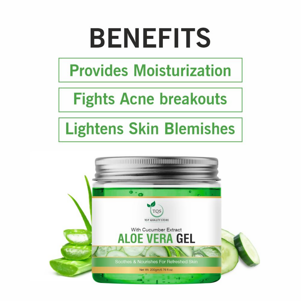 TQS Aloe Vera Gel With Cucumber Extract | Grocsy