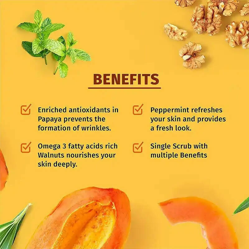 VCare Face Scrub Enriched With Natural Walnut Extracts | Grocsy