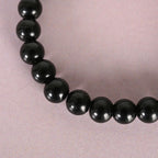 NVR Men & Women Black Marbel Crystal Elasticated Bracelet | Grocsy