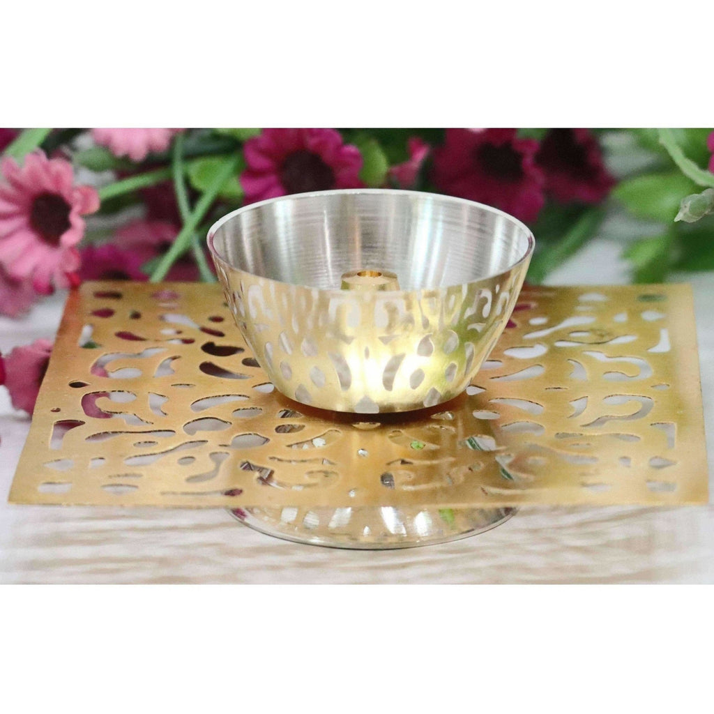 Chahat Premium Living Brass Saw Square Deep | Grocsy