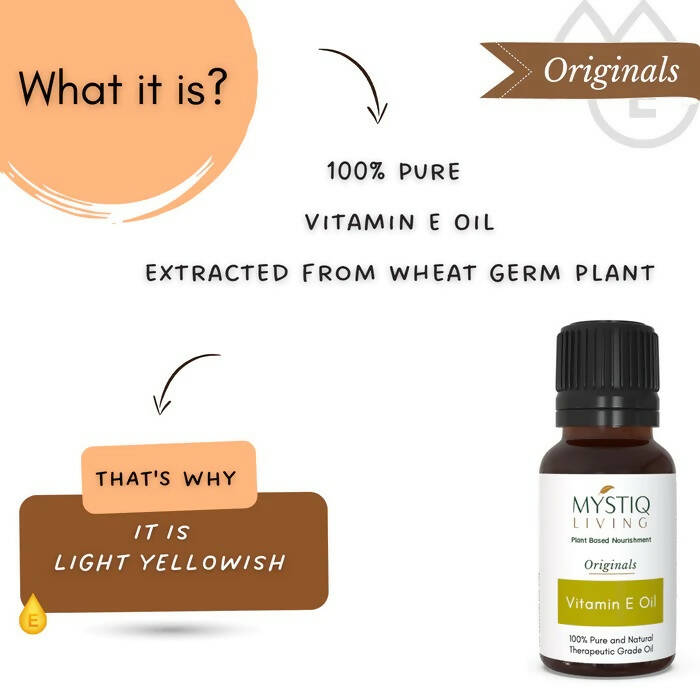 Mystiq Living Originals Vitamin E Oil | Grocsy