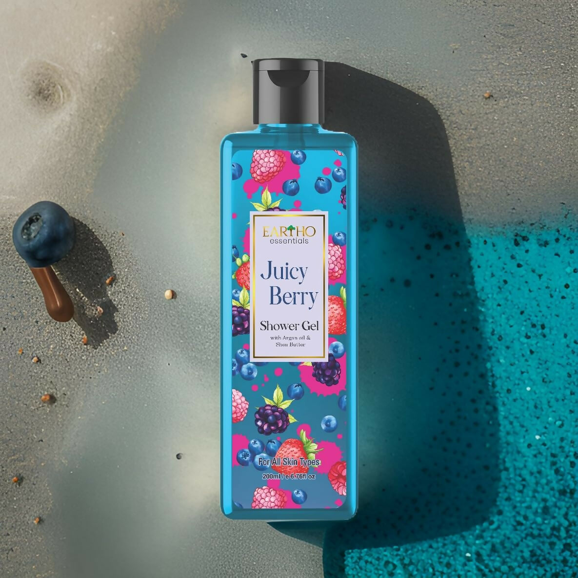 Eartho Essentials Juicy Berry Fusion Ayurvedic Shower Gel | Grocsy