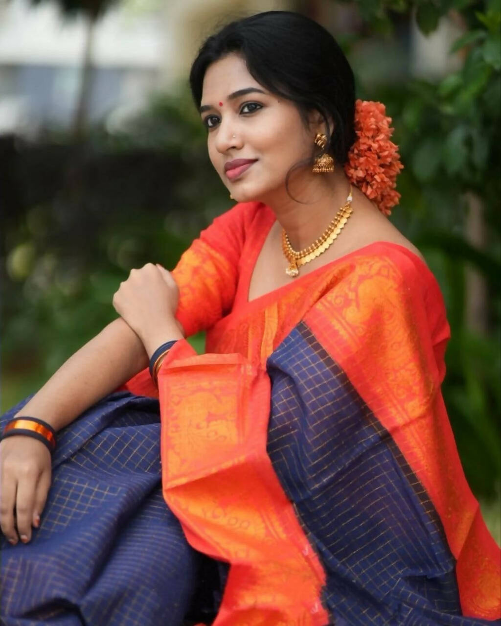 DEIANA'S Beautiful Designer Golden zari Soft Lichi Silk Saree - Purple | Grocsy