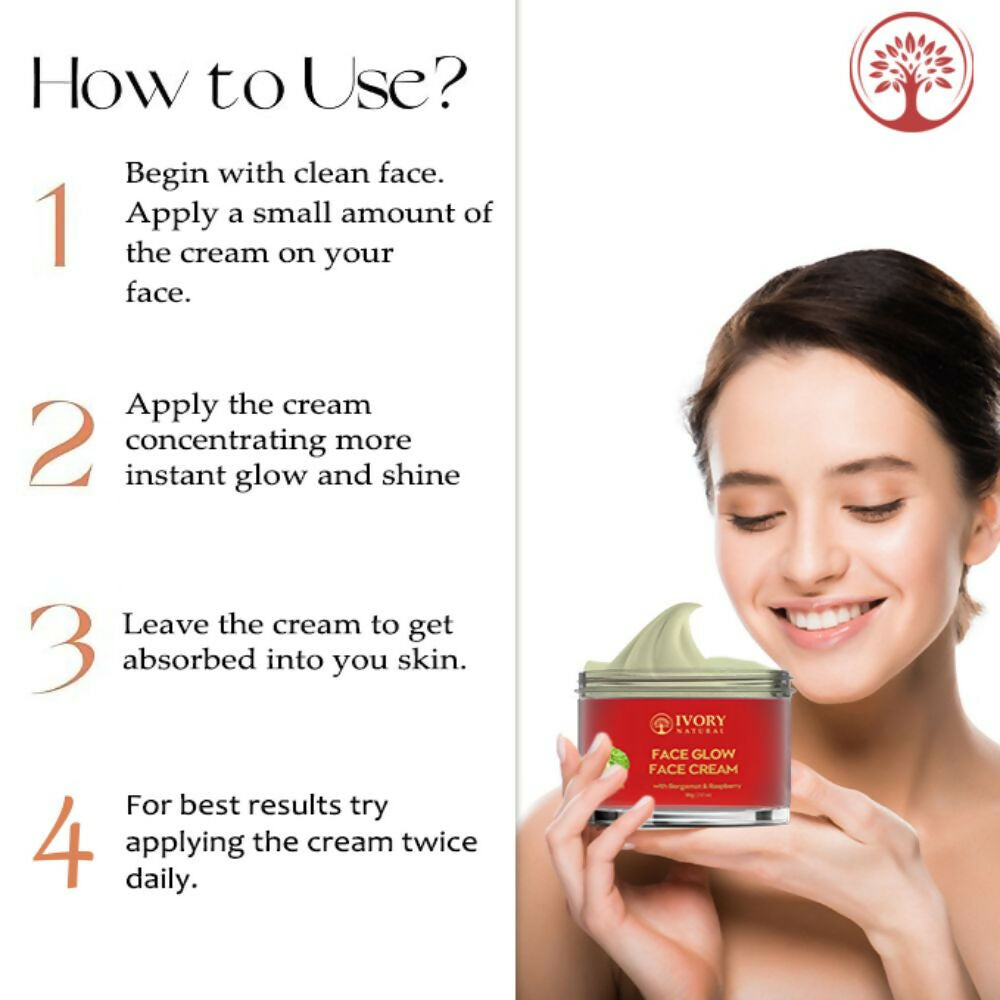 Ivory Natural Face Glow Cream For Skin Glow With Moisture And Luminosity | Grocsy