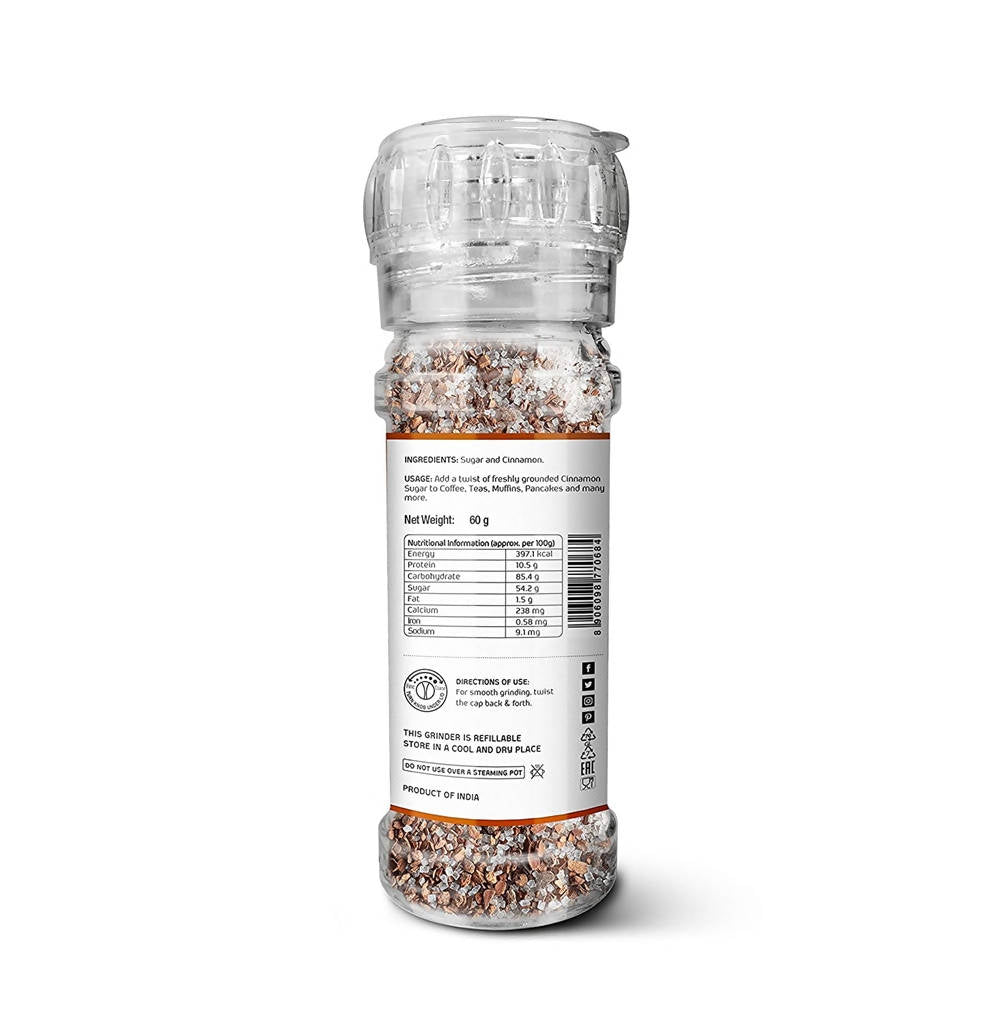 Lunn Cinnamon Sugar with Grinder | Grocsy