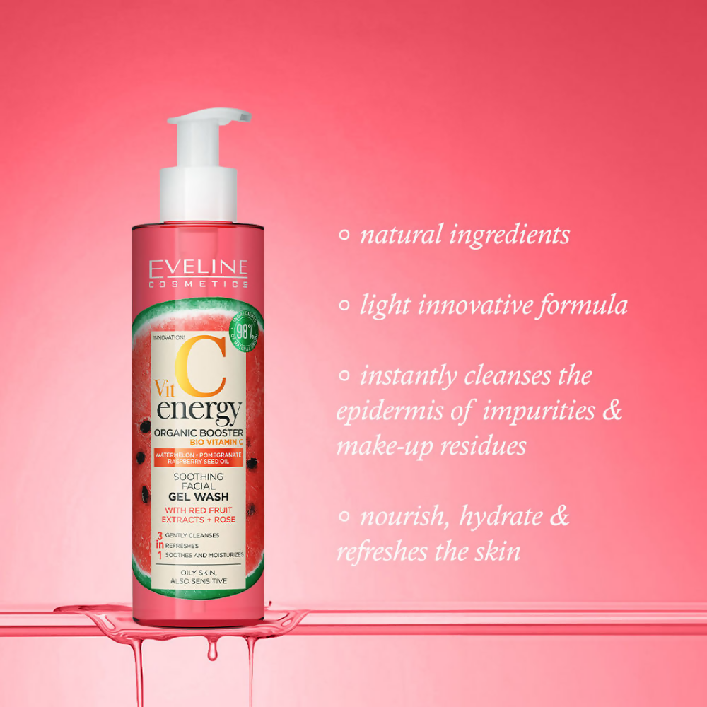 Eveline Cosmetics Vit C Energy Organic Booster Soothing Face Wash | Grocsy