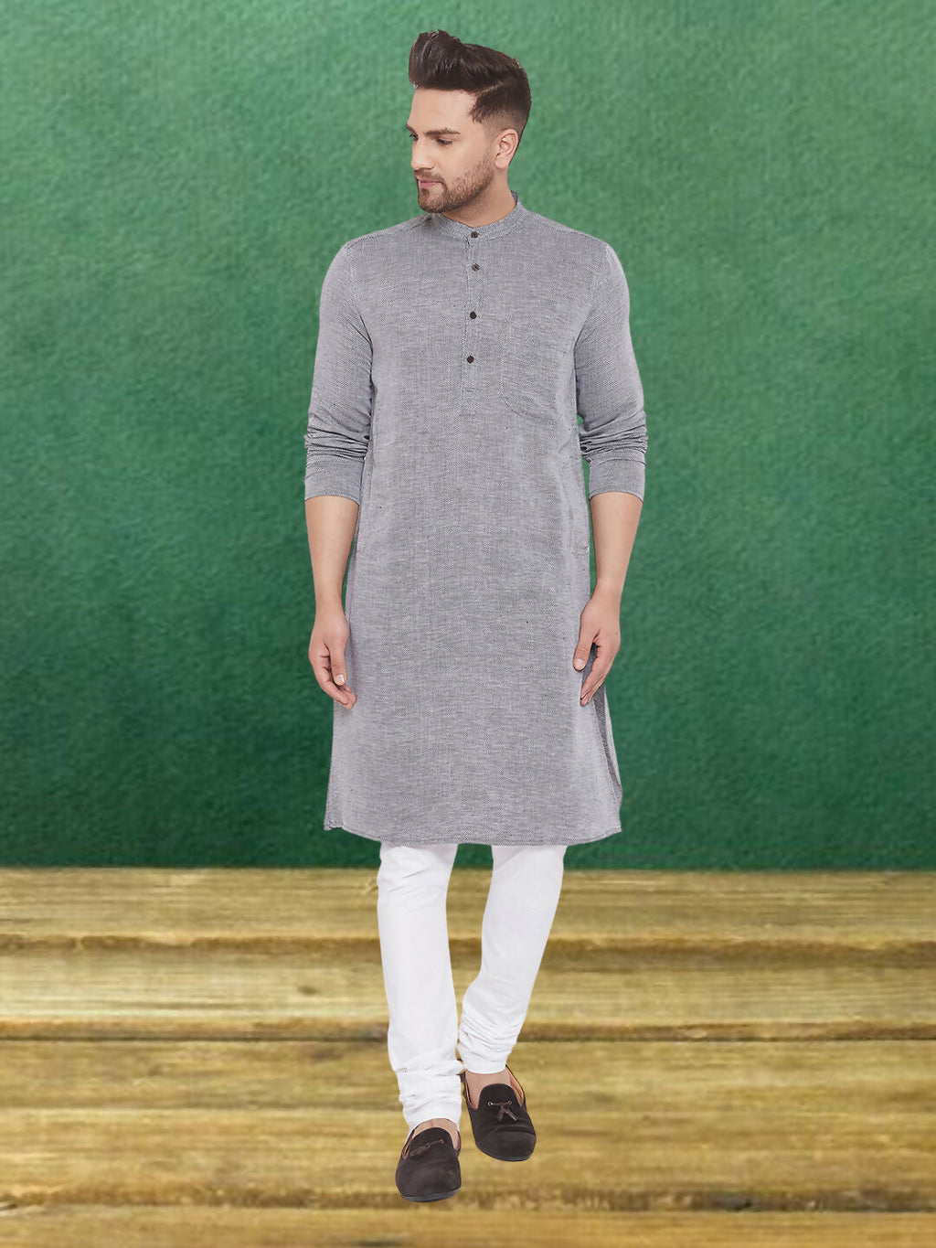 Even Apparels Men's Pure Cotton Striped Kurta | Grocsy