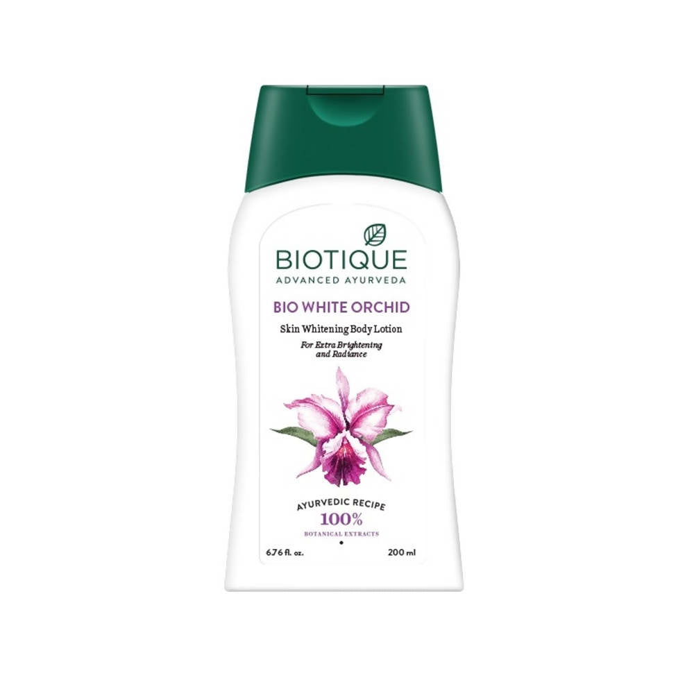 Biotique Advanced Ayurveda Bio White Orchid Skin Whitening Body Lotion | Grocsy