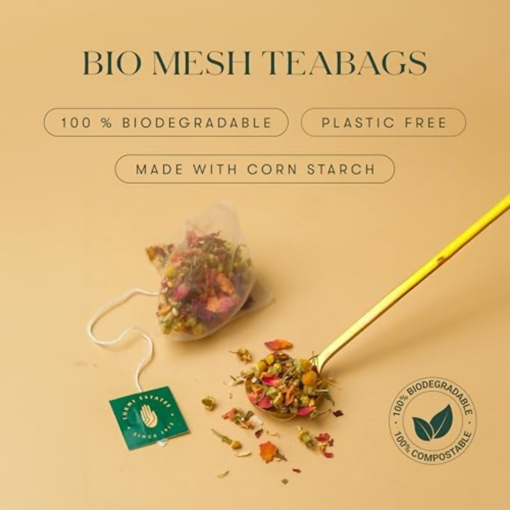 Luxmi Estates Lemon Ginger Herbal Tea | Grocsy