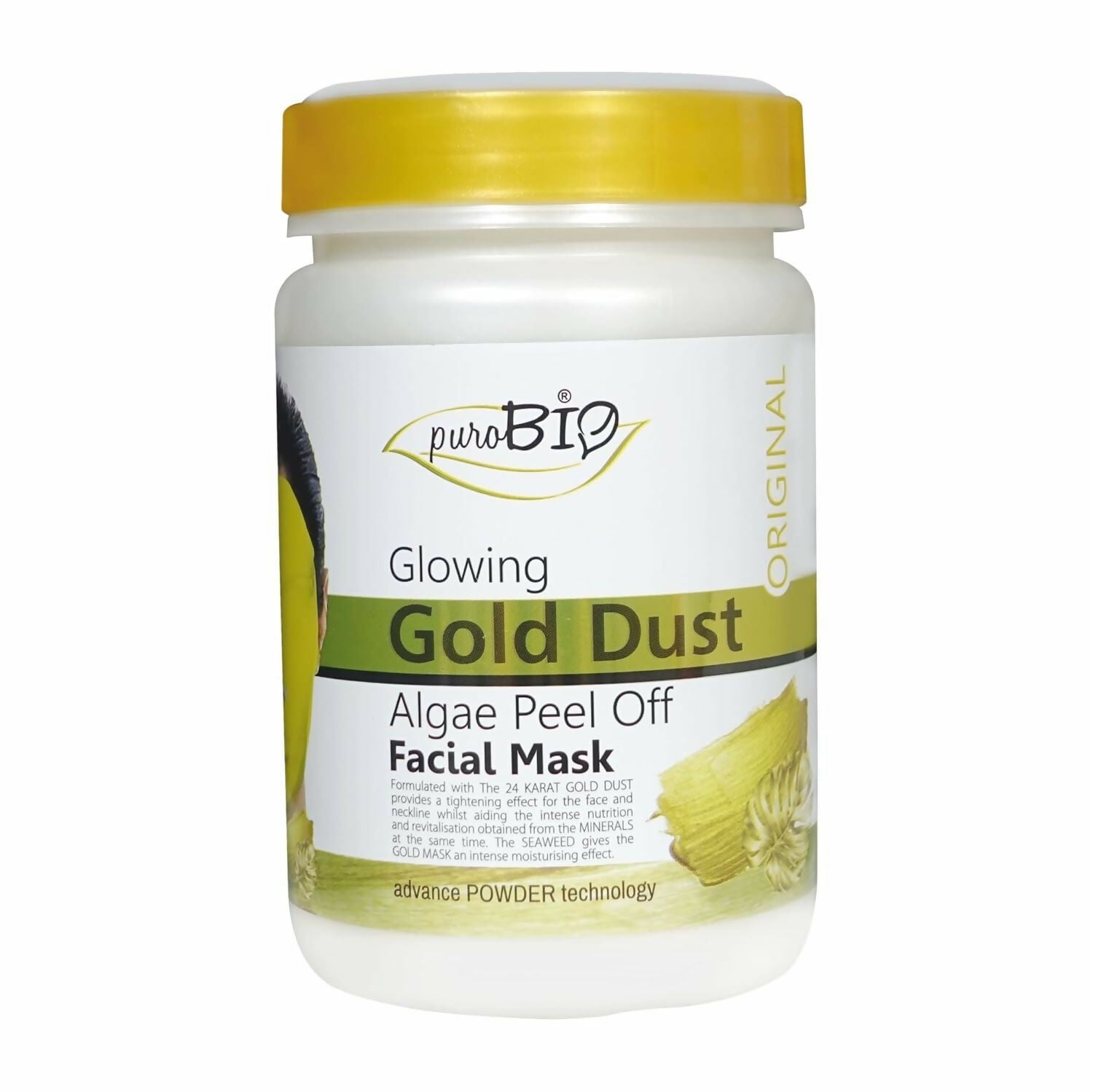 Purobio Algae Peel Off Face Mask 24k gold Facial Mask | Grocsy