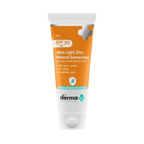 The Derma Co Ultra Light Zinc Mineral Sunscreen with SPF 50 | Grocsy