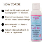 Vigini Anti Dandruff Itchy Scalp Hair Care Oil for Men Women Anti Hair Fall | Grocsy