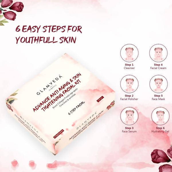 Glamveda Advance Anti Ageing & Skin Tightening Facial Kit | Grocsy