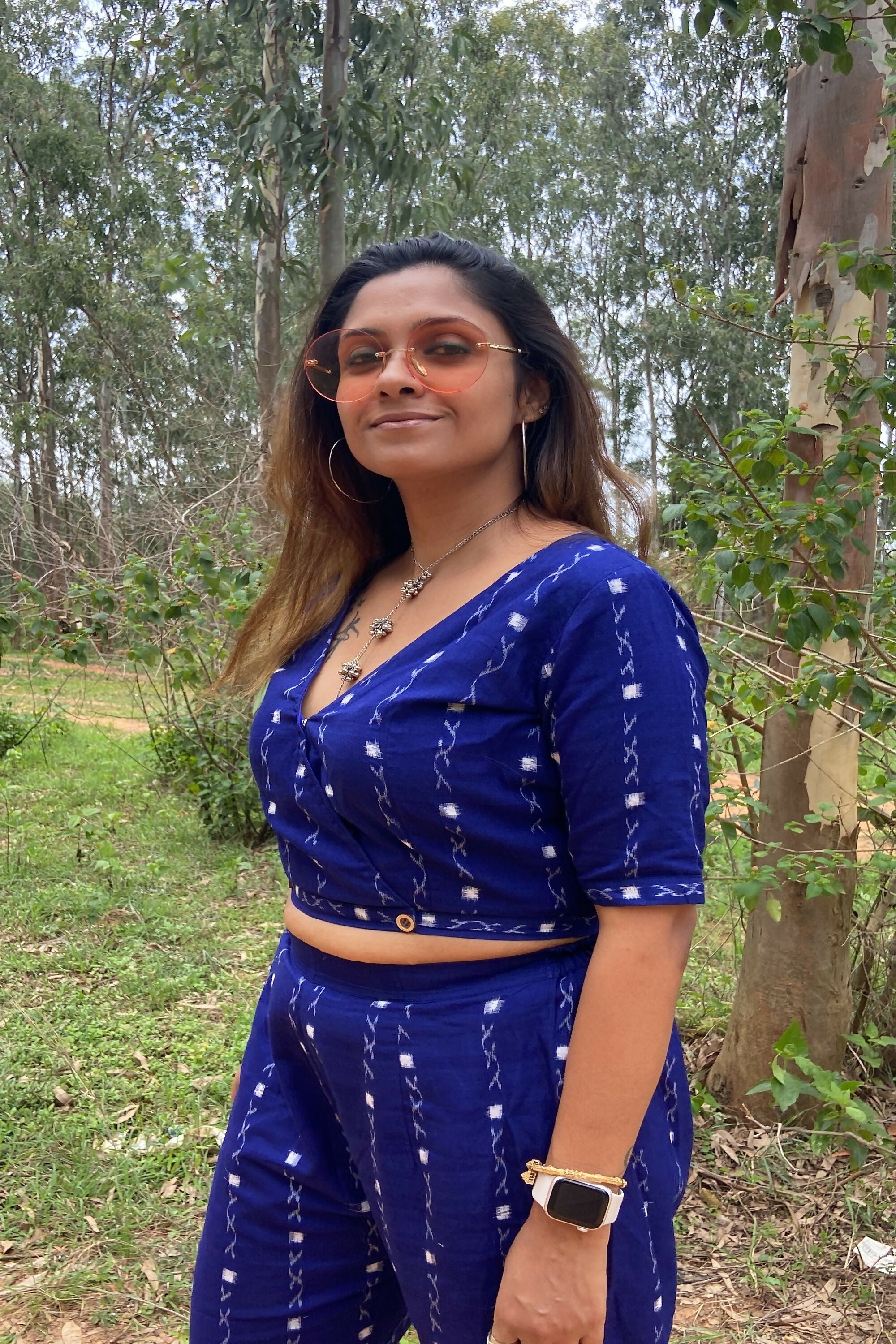 Earthyweaves Nilaranya Sambalpuri Co-ord Set | Grocsy