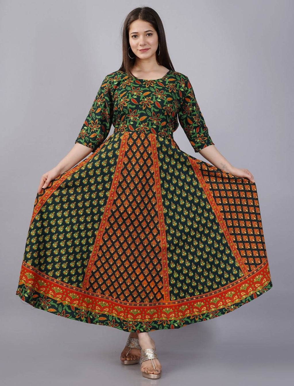 Vamika Multicolor Cotton Printed Party/Casual Wear Kurti (GAM20K) | Grocsy