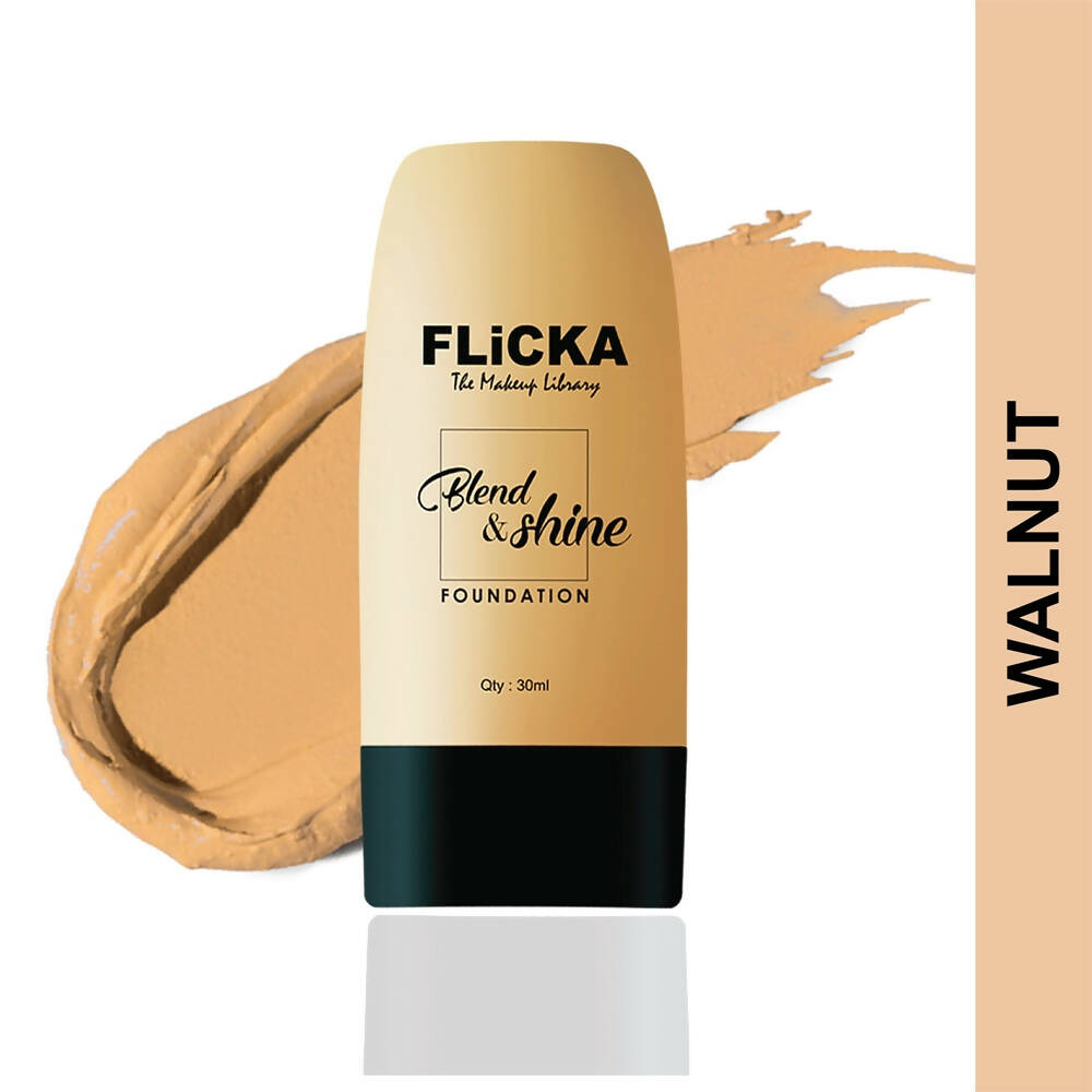 Flicka Blend & Shine Foundation - Walnut | Grocsy