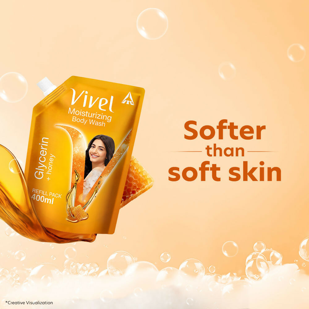 Vivel Moisturizing Bodywash Glycerin + Honey Refill Pack | Grocsy
