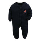 Daddy - G Rompers/Sleepsuits/Jumpsuit /Night Suits for New Born Babies - Black | Grocsy