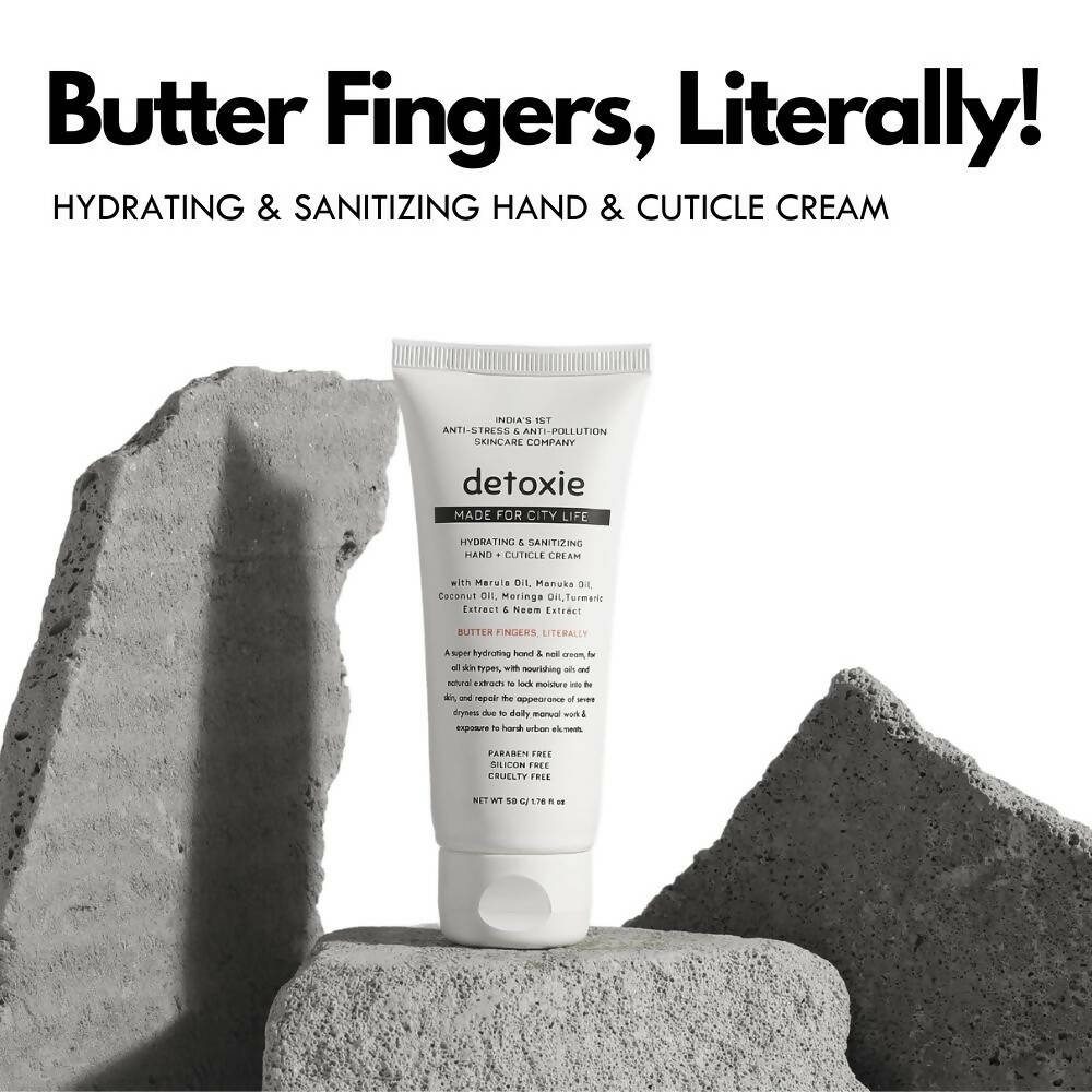 Detoxie Hydrating & Sanitizing Hand & Cuticle Cream | Grocsy