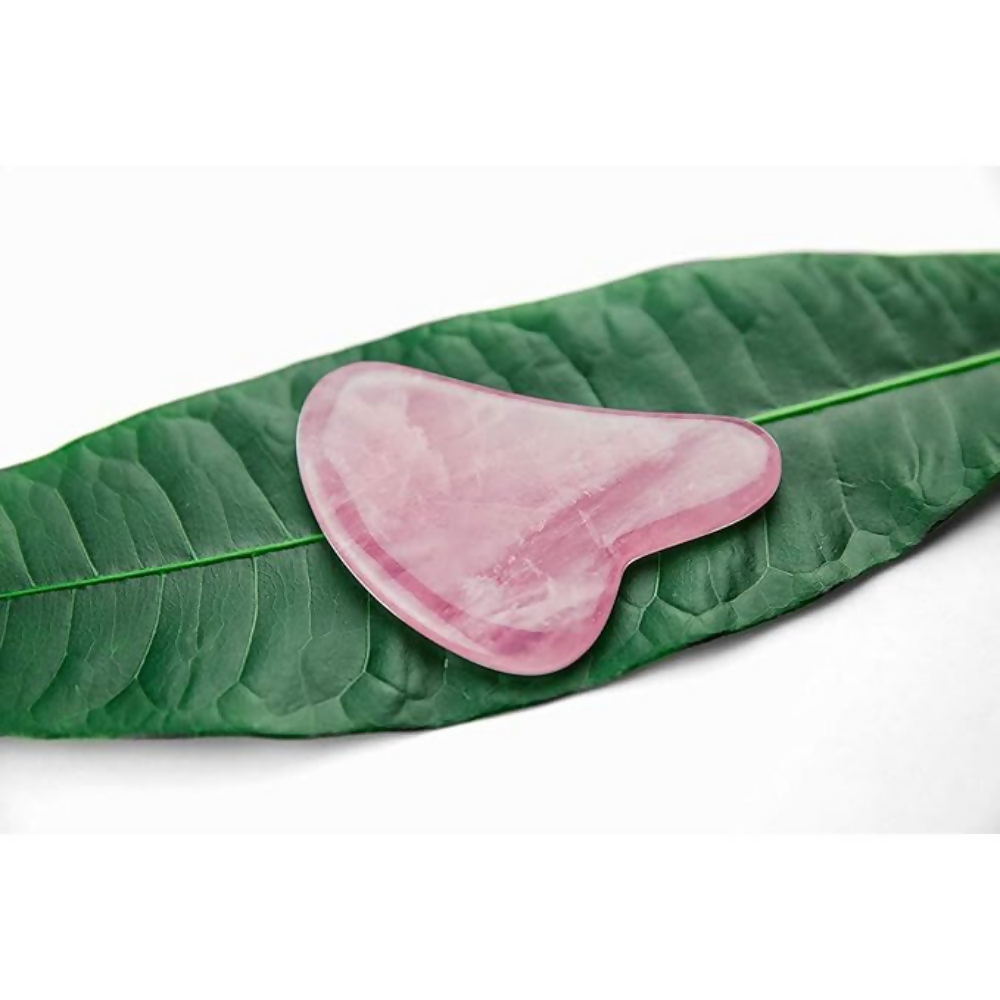 Bronson Professional Rose Quartz Gua Sha Face Massage Tool | Grocsy