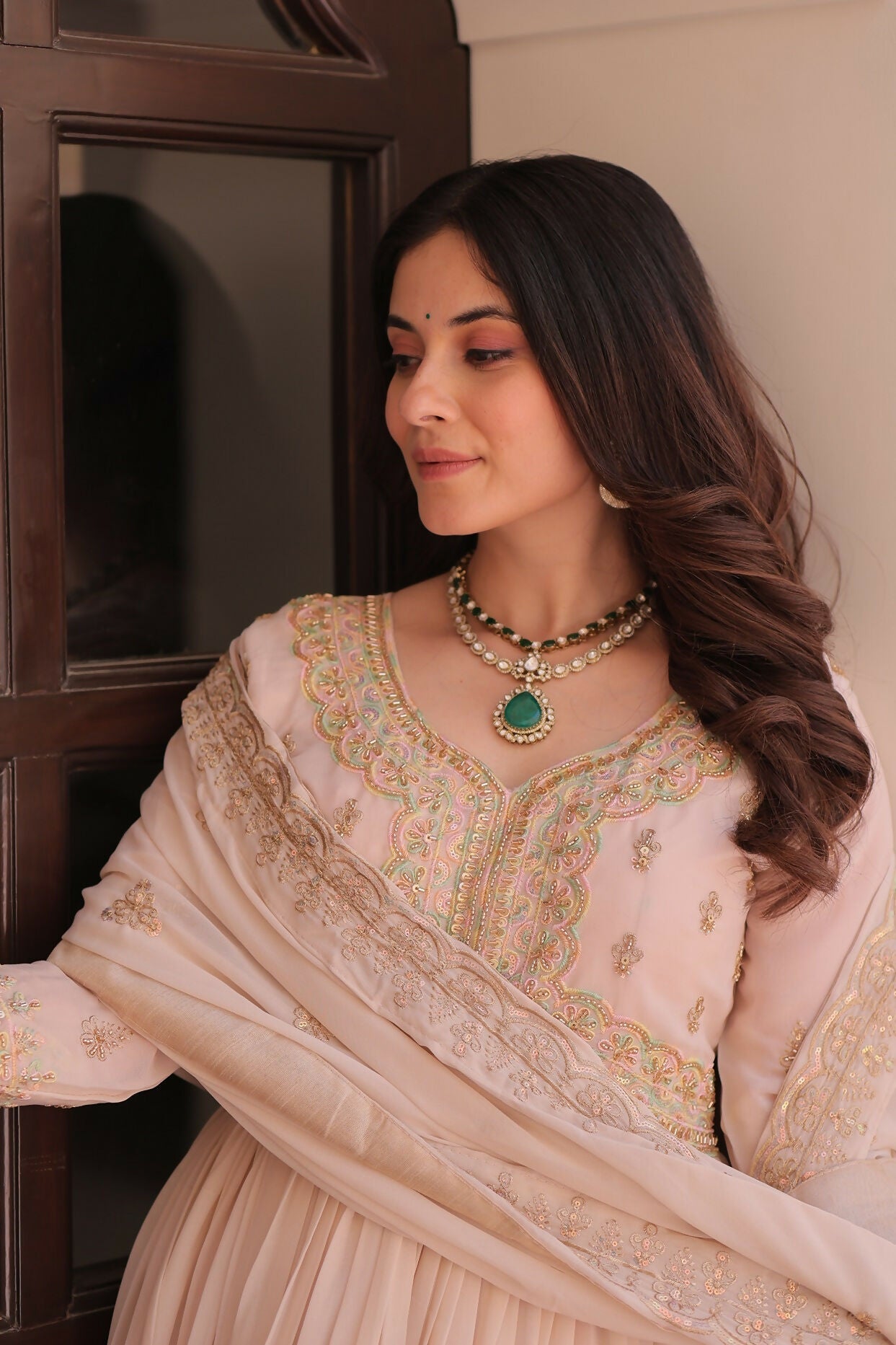 Joban Fashion Chiku Georgette Sequence Embroidery Work Kurta Set | Grocsy