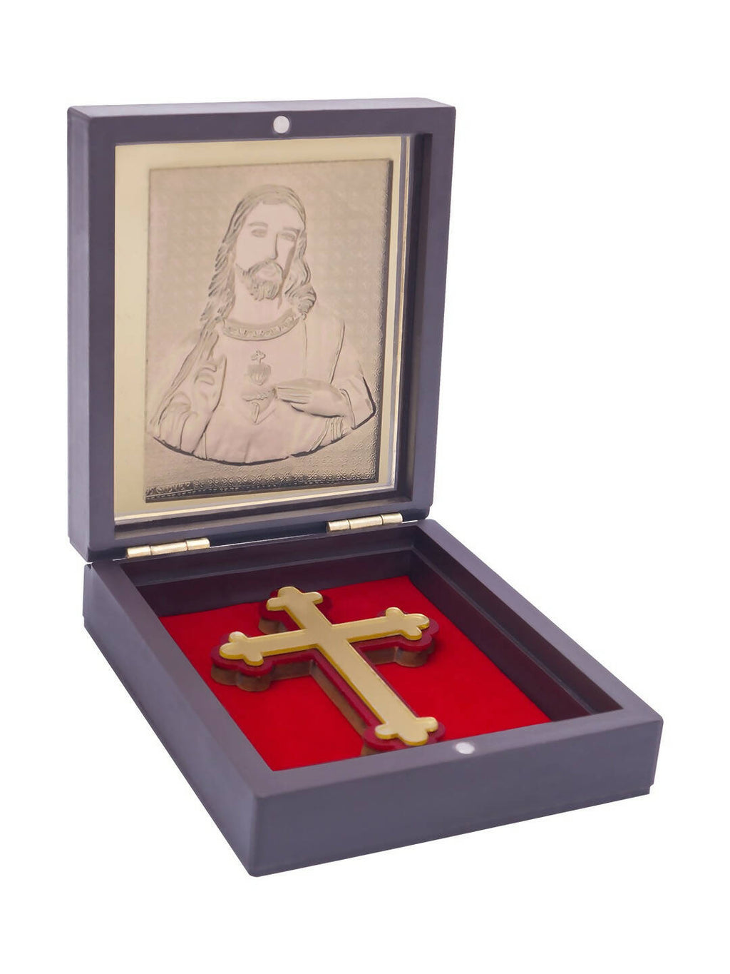 Golden Peacock Brown & Red 24 Ct Gold Foil Lord Jesus Christ | Grocsy