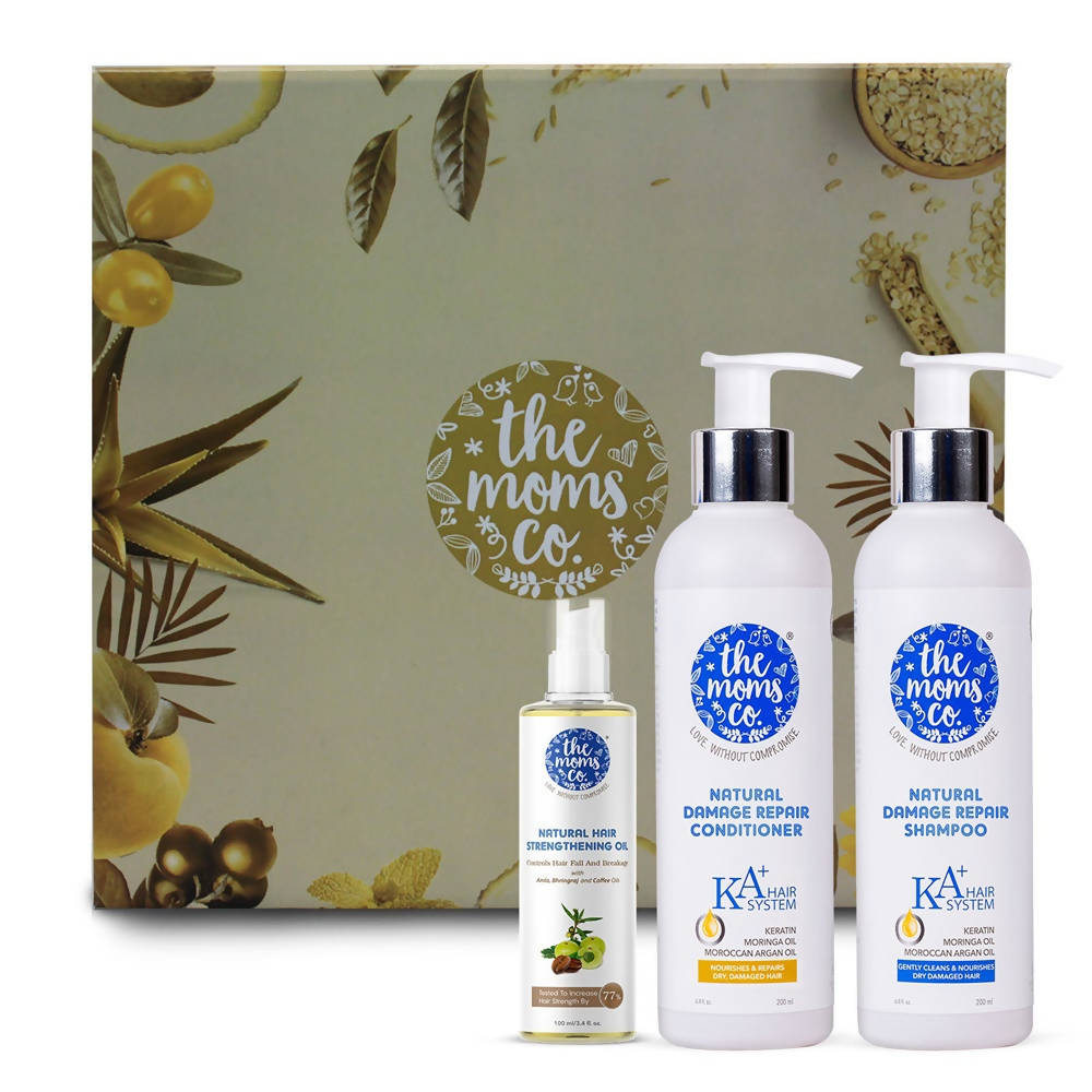 The Moms Co Natural Ultimate Damage Repair Hair Kit | Grocsy