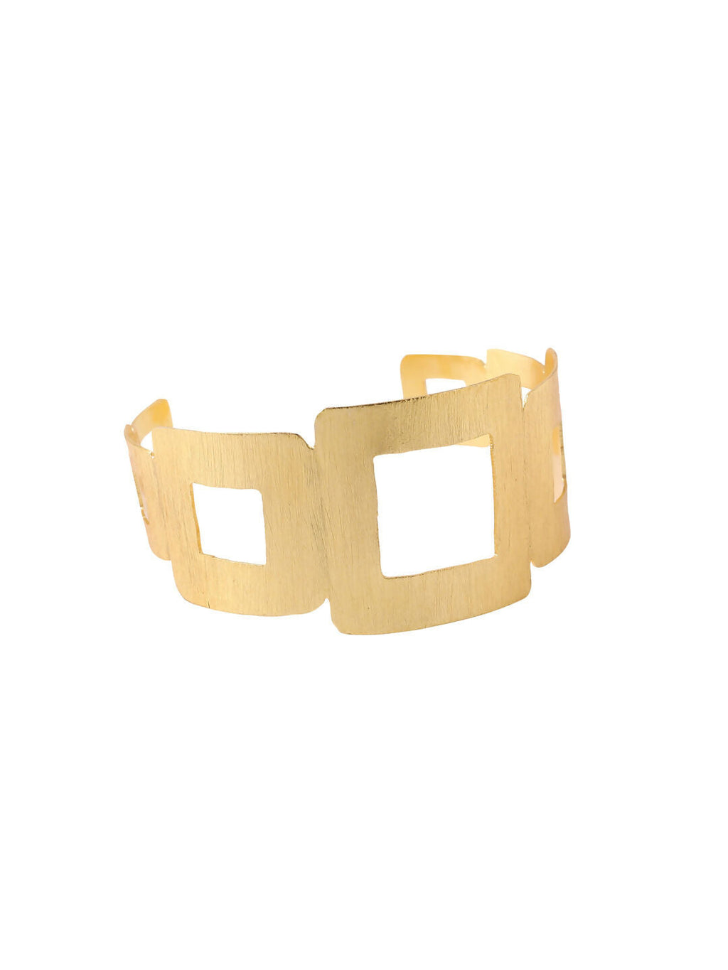 NVR Women Gold-Polished Adjustable Kada Bracelet | Grocsy