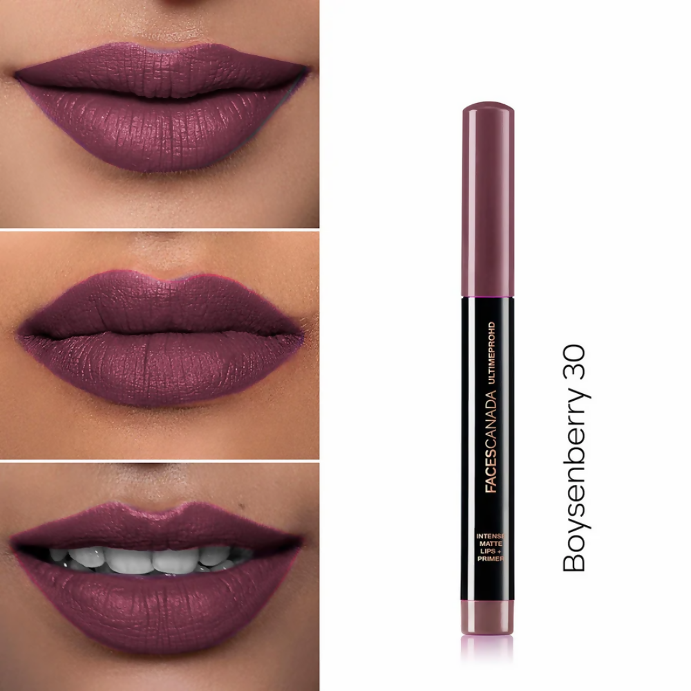 Faces Canada Ultime Pro HD Intense Matte Lips + Primer - Boysenberry 30 | Grocsy