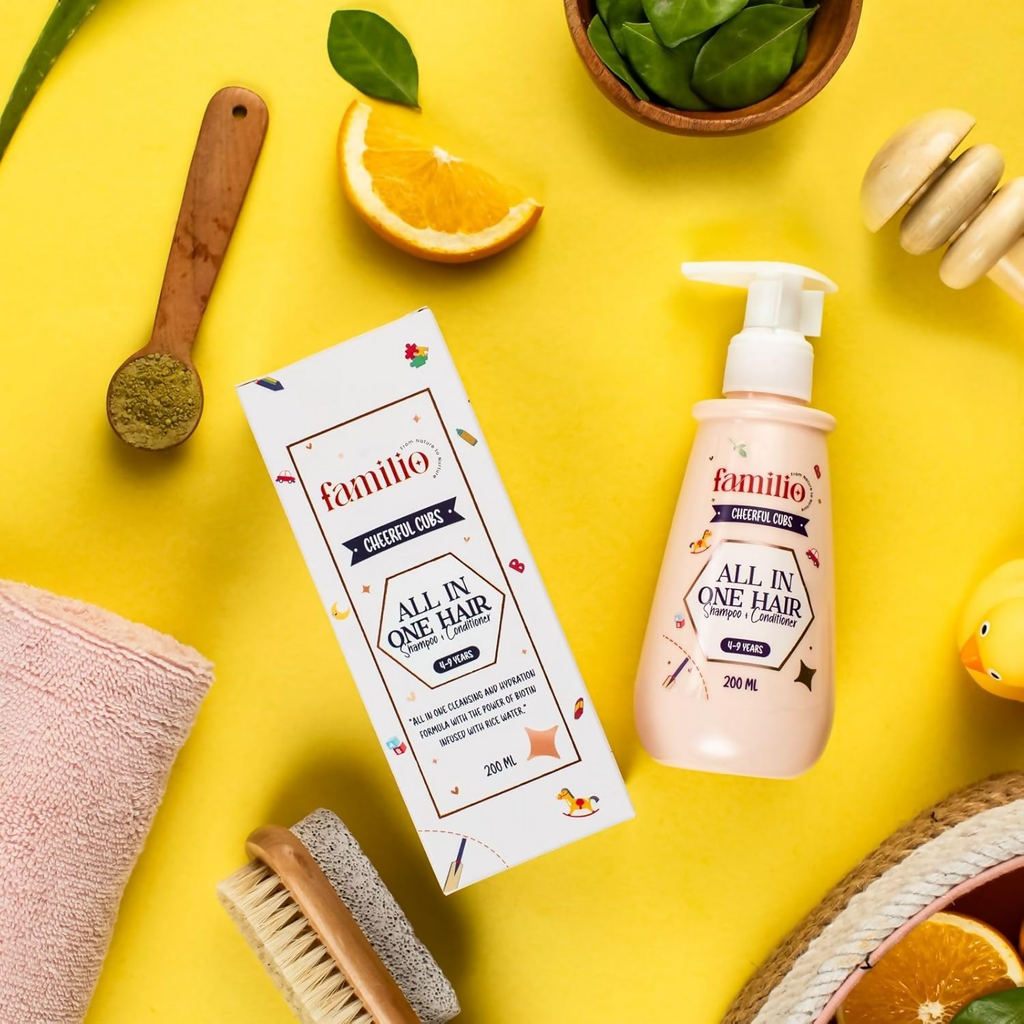 Familio Cheerful Cubs All In One Hair Shampoo & Conditioner | Grocsy