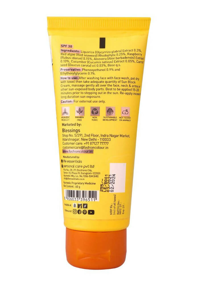 Fashion Colour Sun Block and Protection Cream-SPF30 | Grocsy