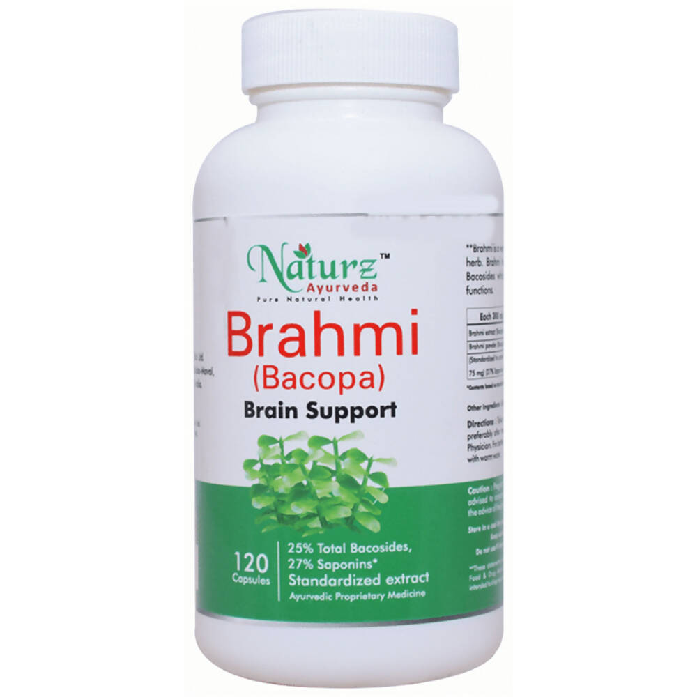 Naturz Ayurveda Brahmi (Bacopa) Capsules | Grocsy