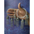 MS Fashion India Silver Latkan Bangles With Jhumkas And Hanging Chains
