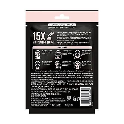 Ponds Detoxing Sheet Mask With Vitamin B6 | Grocsy