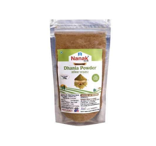 Nanak Premium Coriander (Dhania) Powder,100g | Grocsy