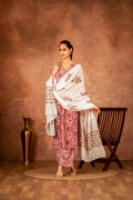 Joban Fashion Pink Hand Block Printed Cotton Suit Set | Grocsy