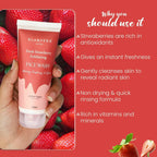 Glamveda Strawberry Exfoliating Face Wash | Grocsy