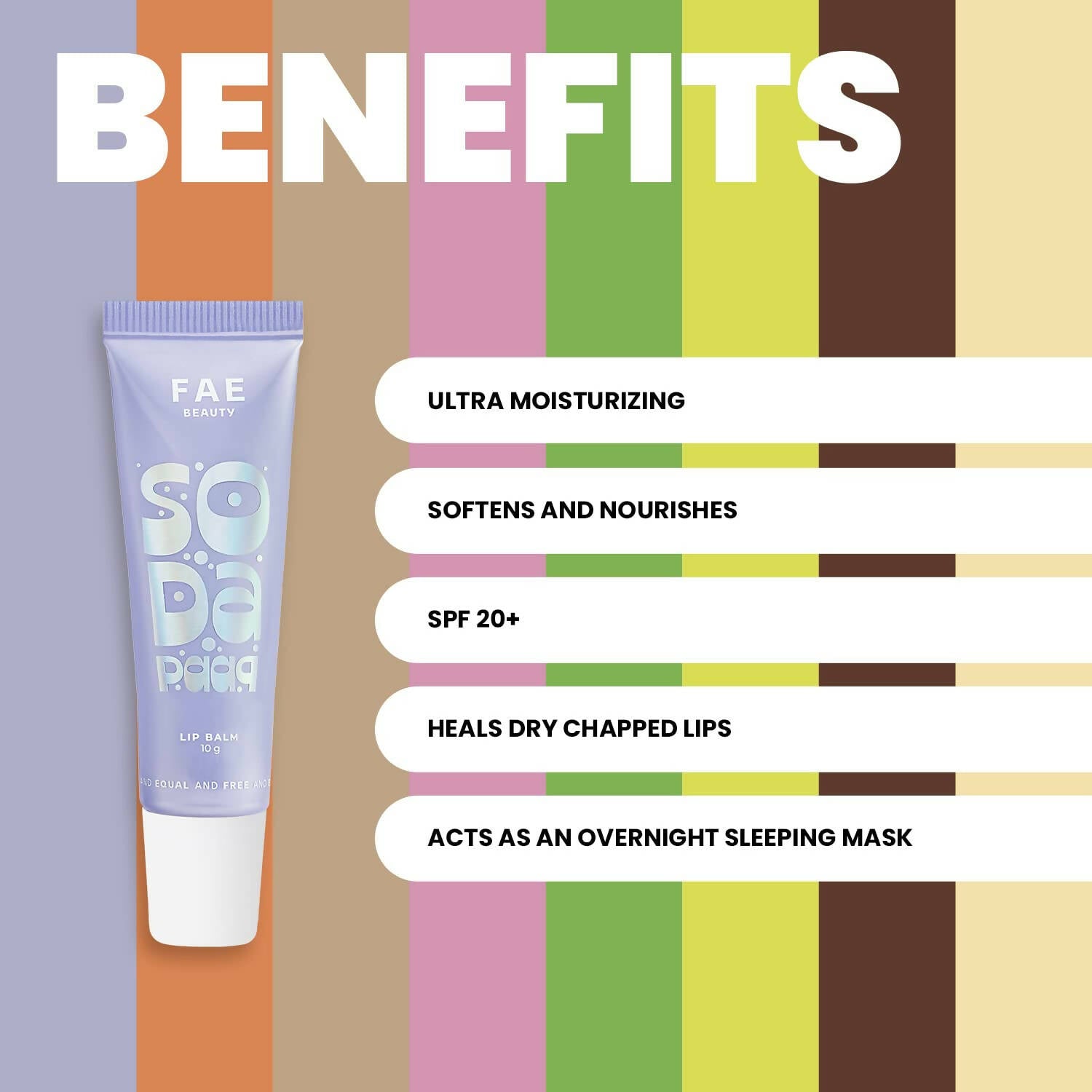 FAE Beauty Soda Paap Ice Cream Soda Lip Balm SPF 20+ - Untinted with Subtle Shimmer | Grocsy