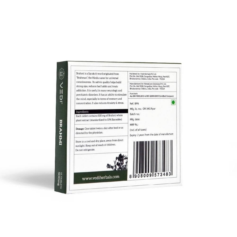 Vedi Herbals Brahmi Tablets | Grocsy