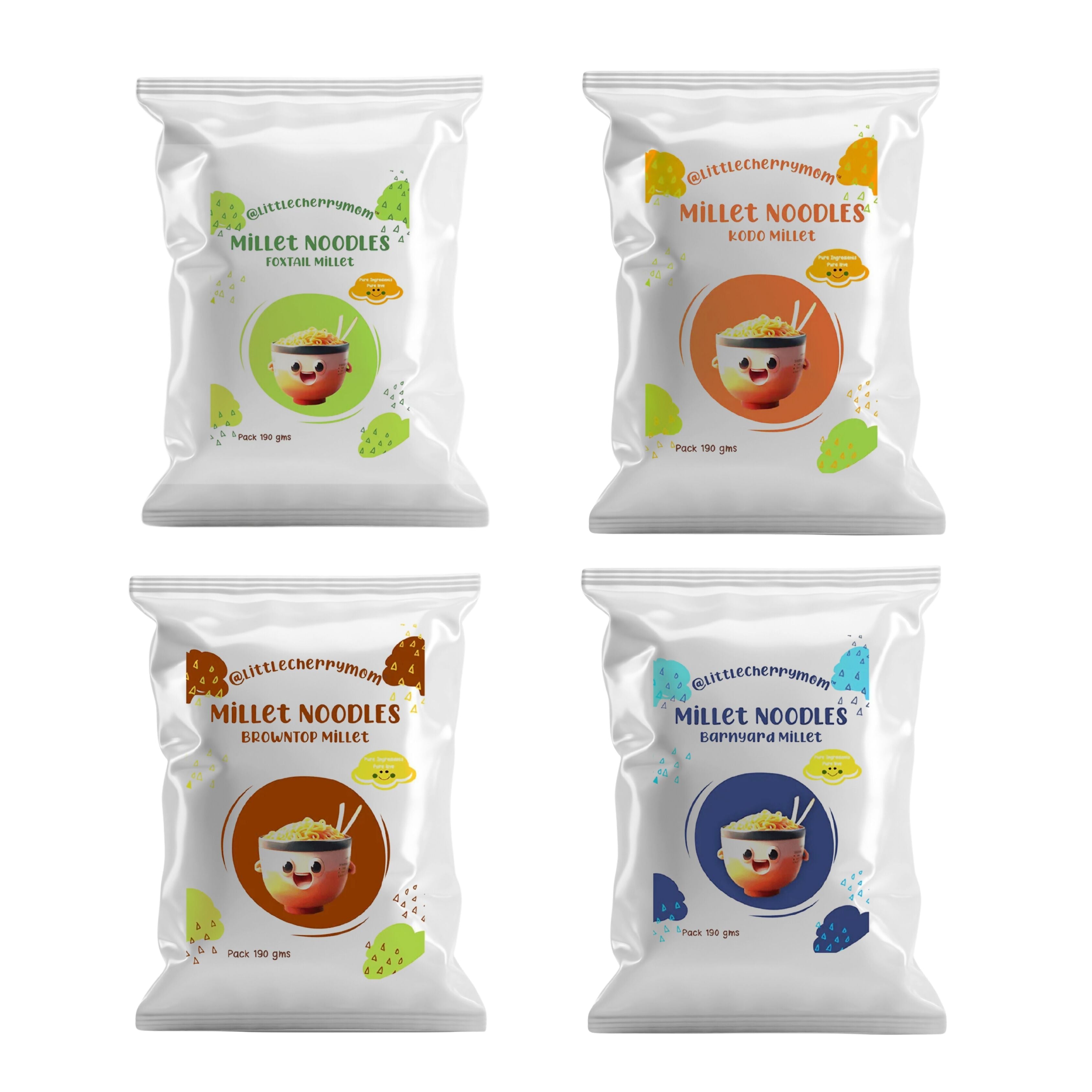 Littlecherrymom Millet Instant Noodles (Super Combo) | Grocsy
