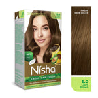 Nisha Creme Hair Color for Women - Light Brown | Grocsy