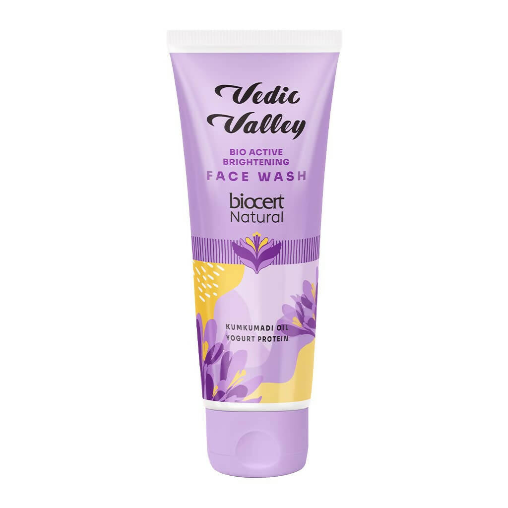 Vedic Valley Face Wash Bio Brightening With Kumkumadi Oil & Yogurt Protein | Grocsy