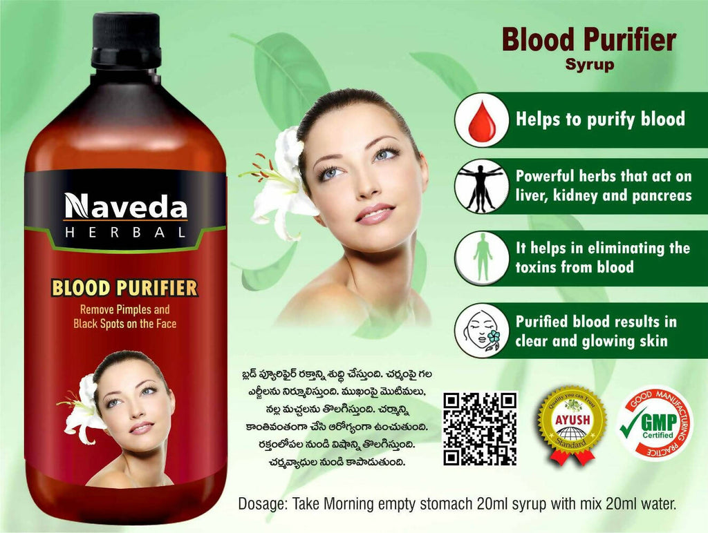 Naveda Herbal Blood Purifier Syrup | Grocsy