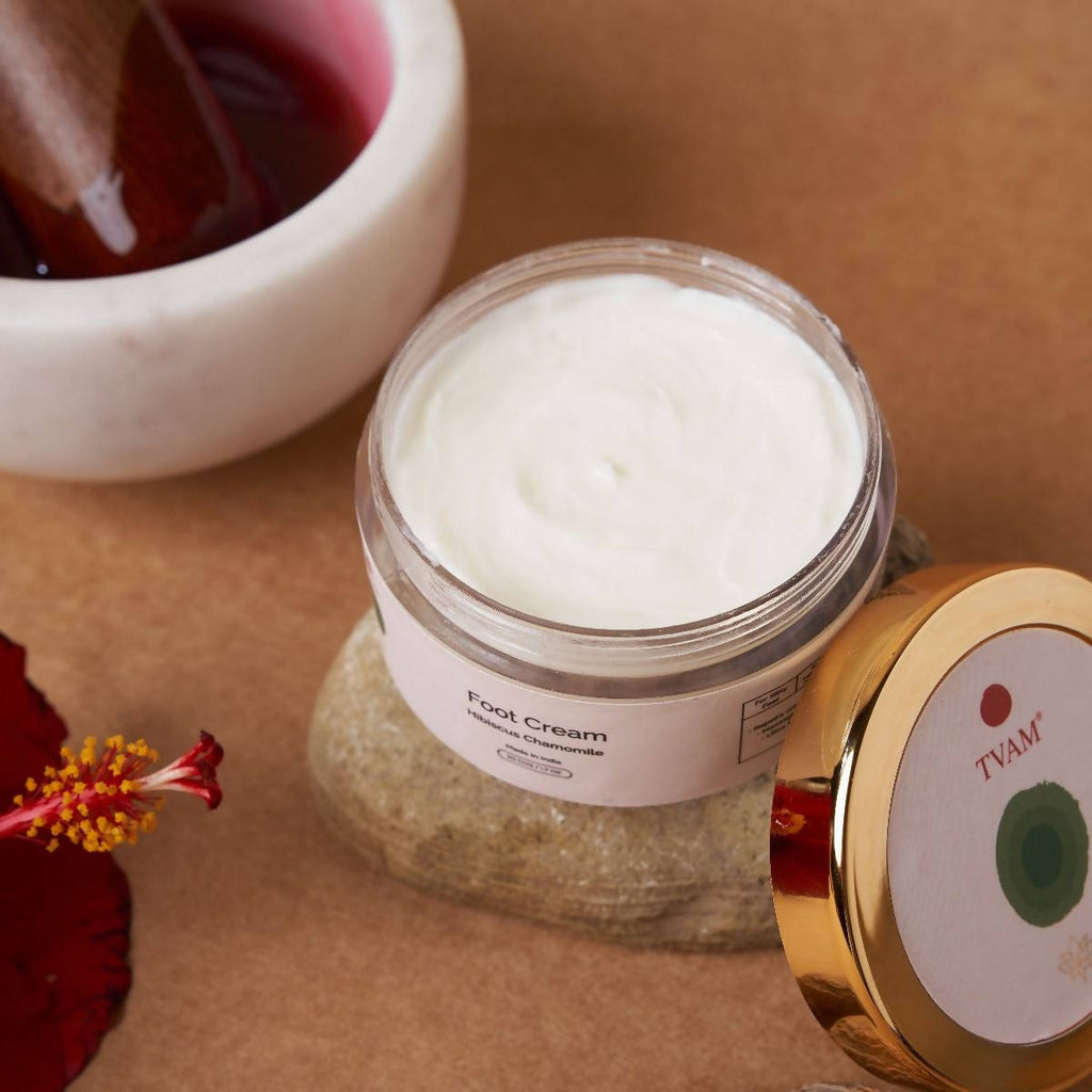 Tvam Hibiscus Chamomile Foot Cream | Grocsy