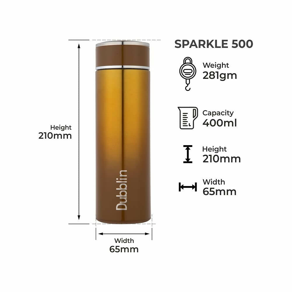 Dubblin Sparkle Vacuum Bottle | Grocsy